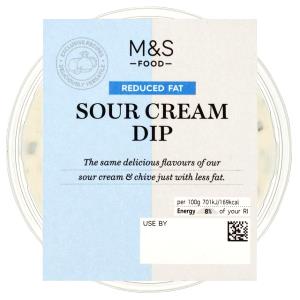 100 G Reduced Calorie Sour Cream Dip