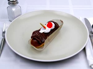 100 G Reduced Fat Custard or Cream Filled Eclair (Iced)