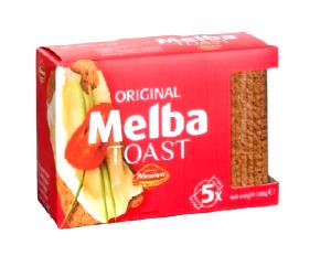 100 G Rye Melba Toast (Includes Pumpernickel)