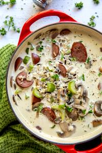 100 G Sausage and Rice with (Mushroom) Soup (Mixture)
