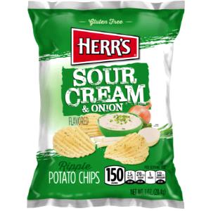 100 G Sour Cream and Onion Flavor Potato Chips (From Dried Potatoes)
