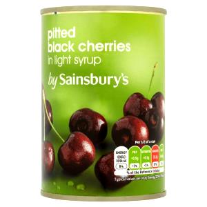 100 G Sweet Cherries in Light Syrup (Cooked or Canned)