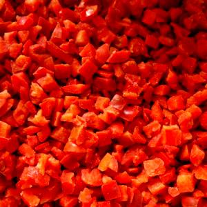 100 G Sweet Red Peppers (Chopped, Frozen)