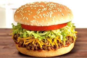 100 G Taco Burger on Bun