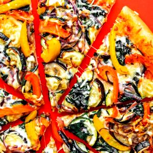 100 G Thick Crust Pizza with Beans and Vegetables