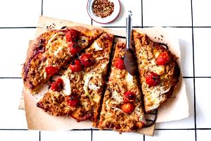 100 G Thick Crust Pizza with Meat and Vegetables