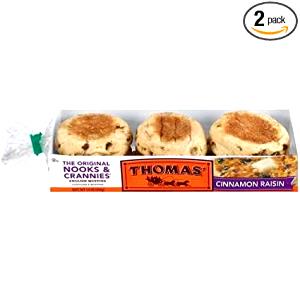 100 G Toasted Raisin Cinnamon English Muffins (Includes Apple Cinnamon)