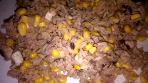 100 G Tuna and Rice with (Mushroom) Soup (Mixture)