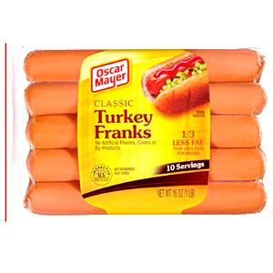 100 G Turkey Frankfurter or Hot Dog
