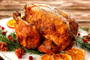 100 G Turkey Leg Meat (Young Hen, Cooked, Roasted)