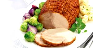 100 G Turkey Light and Dark Meat Roast (Boneless, Seasoned, Frozen, Roasted)