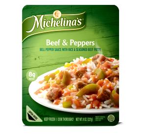 100 G Veal with Peppers in Sauce and Rice (Diet Frozen Meal)