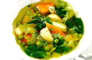 100 G Vegetarian Vegetable Soup (Prepared with Water)