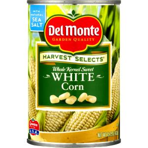 100 G White Sweet Corn (Whole Kernel, Drained Solids, Canned)