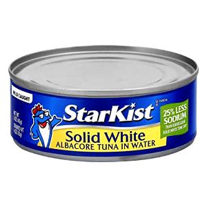 100 G White Tuna Fish (Drained Solids In Water, Without Salt, Canned)