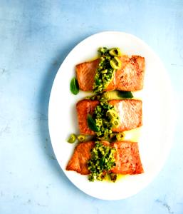 100 G Wild Coho Salmon (Cooked, Dry Heat)