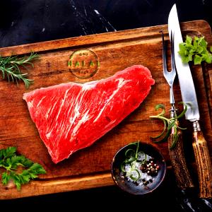 100 Grams Beef Tri-Tip Roast, Raw, Slf