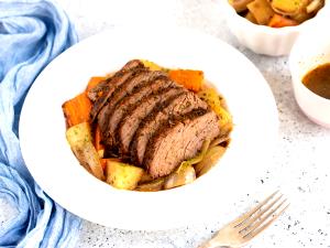 100 Grams Beef, Tri-Tip, Roasted, Slo