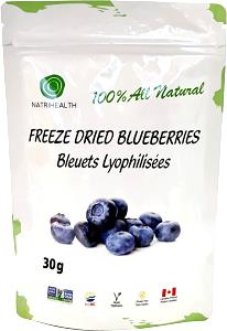 100 Grams Blueberry, Freeze Dried Whole Or Sliced