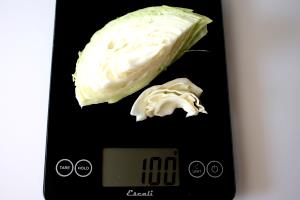 100 Grams Cabbage, Chinese, Raw