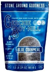 100 Grams Cornmeal, Blue