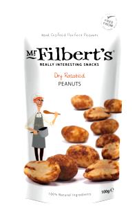 100 Grams Filberts, Dry Roasted, Salted