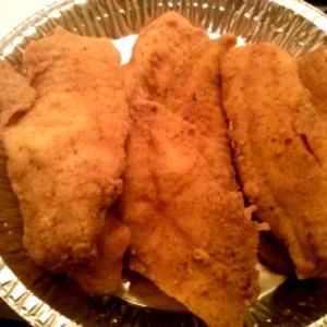 100 Grams Halibut, Breaded, Fried
