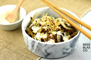 100 Grams Lentil, Sprouted, Stir-Fried, No Added Salt