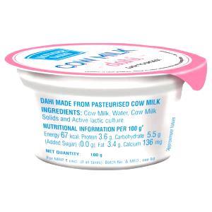 100 Grams Milk, Cow