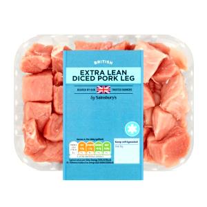 100 Grams Pork Leg, Lean, Raw