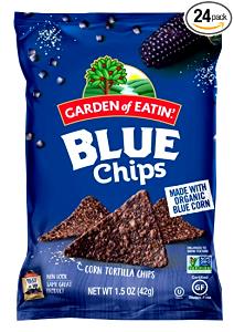 11 chips (1 oz) Kettle Style Blue Corn Tortilla Chips