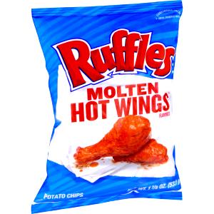 11 chips (1 oz) Molten Hot Wings Potato Chips