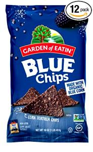 11 chips (1 oz) Organic Blue Corn Tortilla Chips