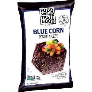 11 chips (28 g) Organic Tortilla Chips Blue Corn