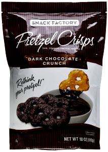 11 chips (28 g) Pretzel Crisps - Dark Chocolate Covered