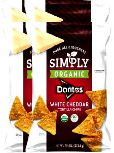 11 chips (28 g) Simply Organic White Cheddar Tortilla Chips