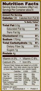 11 crackers (30 g) Pita Bite Crackers