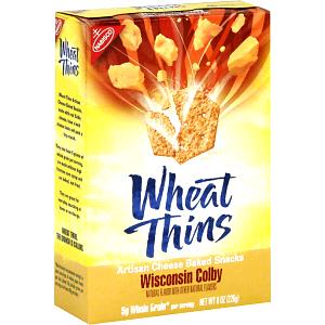 11 pieces (30 g) Wheat Thins Wisconsin Colby