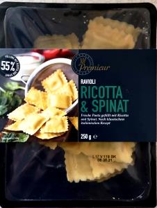11 ravioli (62 g) Ricotta & Spinach Ravioli
