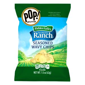 12 chips (1 oz) Wavy Hidden Valley Ranch Flavored Potato Chips