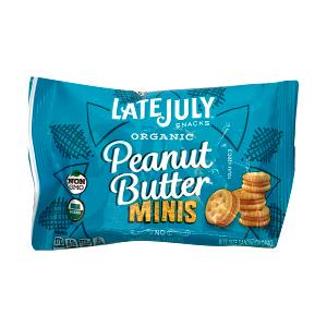 12 crackers (1 oz) Organic Mini Peanut Butter Sandwich Crackers