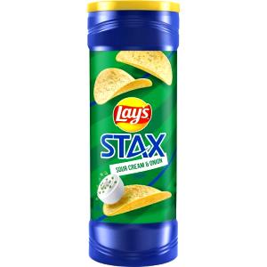 12 crisps (1 oz) Stax Sour Cream & Onion Potato Crisps