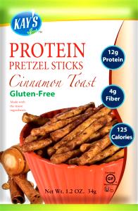 1.2 oz (34 g) Better Balance Cinnamon Toast Protein Pretzel Sticks