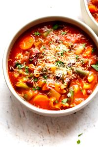 12 oz (340 g) Vegetable Minestrone Soup Low Fat (Medium)