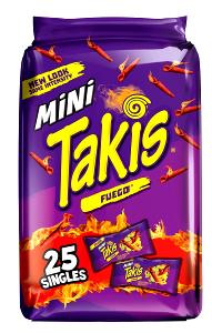 12 pieces (28 g) Takis Fajitas Rolled Corn Tortilla Minis
