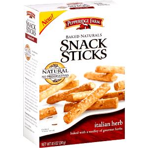 12 Sticks Baked Naturals Snack Sticks, Italian Herb