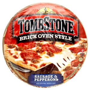 129 Grams Pizza, Brickoven Style, Sausage & Pepperoni