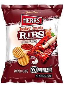 13 chips (1 oz) Baby Back Ribs Potato Chips