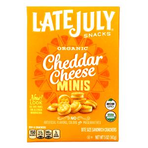 13 crackers (1 oz) Organic Mini Cheddar Cheese Sandwich Crackers