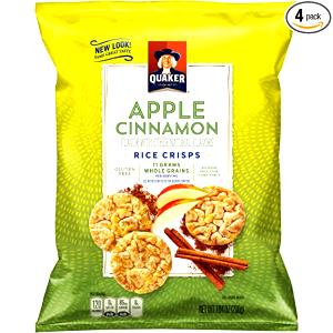 13 mini cakes (30 g) Quakes Rice Snacks - Apple Cinnamon